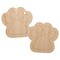 Paw Prints Pair Dog Cat Unfinished Craft Wood Holiday Christmas Tree DIY Pre-Drilled Ornament